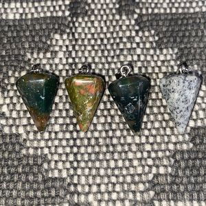 Genuine Pentagram necklace Crystal pendents.